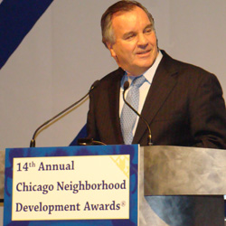 Mayor Richard M. Daley delivery the keynote speech at the 14th Annual CNDA ceremony.